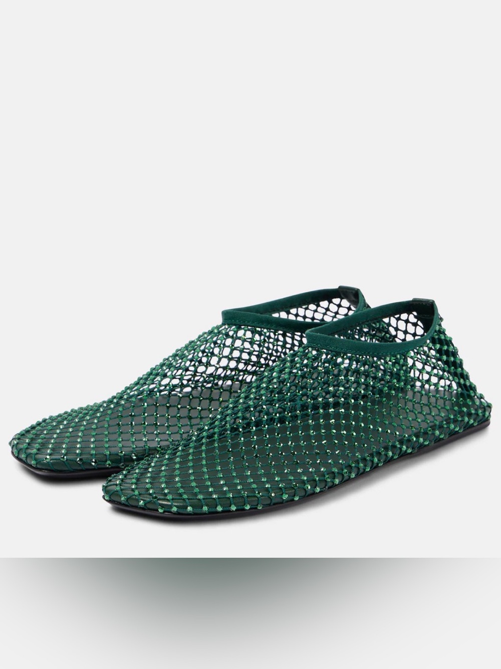 Christopher Esber Emerald Green Mesh Slip-On Loafers